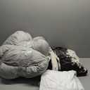 Bedfolks Waterproof Kennel Pad,Plush Dog Crate Bed with Removable, Washable Faux Fur Cover for Extra Large Dogs, Fluffy - 41"x27", Black-White Cowhide