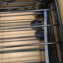 DUMOS 3-Tier Metal Wire Storage Shelves, Adjustable Standing Storage Rack Shelf with Wheels, Heavy Duty Steel Shelving Unit Organizers for Kitchen Bathroom Pantry Garage, 23.1"W13.4"D30.2"H, Black