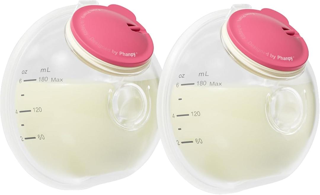 Phanpy Wearable Breast Pump Milk Collector Cup S2, E-Rosy Breast Pump Parts, Original Phanpy Breast Pump Replacement Accessories, 24 mm Flange and 20mm Insert Included, 12 oz / 360 ml, 2 Piece