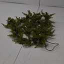 6ft 20 LED Christmas Garland with Holly Pines, Battery Operated Garland with Timer, Red Berry Garland with Lights for Indoor Mantle Fireplace Stair Home Holiday Decoration