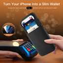 PIGLULOO for iPhone Air Case with Card Holder - Black