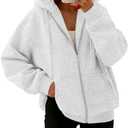 Trendy Queen Womens Zip Up Hoodies 2026 Oversized Sweatshirt, Large