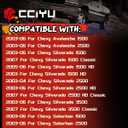 cciyu Front Left Seat Switch Bezel Compatible with 2003-06 For Chevy Avalanche 1500 Front 6 Way Power Seat Switch Bezel Driver Side General Motors OE 88941672