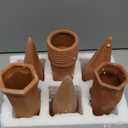 MorTime Plant Watering Devices, Plant Waterer Self Watering Terracotta Spikes Automatically Water Your Indoor and Outdoor Plants While On Vacation (6pc)