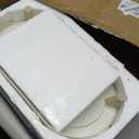 Elevated Ceramic Dog Bowl Set - Double Dog Feeding Bowls with Stand Splash Proof - Raised Dishes for Food and Water - Ideal for Small to Medium Dogs - 2 x 850 ml - 28.74 oz (White)