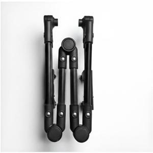 Trolley Handle Folding Wagon Push Handle Easy to Install Detachable Universal Foldable Adjustable Replace Part, Push Pull Bar, Black