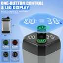 2026 Upgraded Portable Camping Shower with Heater,2000W Camping Water Heater with Shower Head 3 Spray Modes,6000mAh Rechargeable Camping Shower Pump with LED Display,Outdoor Heated Camp Shower for Car