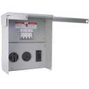 Temporary Electrical Power Outlet Panel Weatherproof RV Receptacle Box with 30 50 Amp Breaker GFCI Outlet 20 Amp Outdoor Panel for RV Camper Car Travel Generator Motorhome (50Amp+30Amp+20GFCI-2)