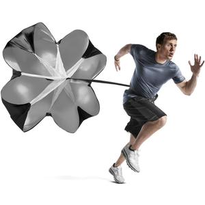 Running Speed Chute Resistance Parachute 56 inch Powerchute Umbrella Training Sprint Power Soccer Trainer for Runner, Football, Soccer Drilling
