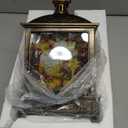 12.5'' Fall Snow Globe Lantern - Thanksgiving Glittering Lighted Lantern, Fall Decorations Autumn Harvest Day Gifts, Home Fall Halloween Decor (Scarecrow &Turkey)