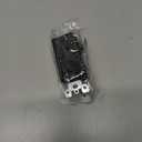 Leviton 15 Amp, 120/277 Volt, Decora Single-Pole / 3-Way AC Combination Switch, Commercial Grade, Grounding, 5641-E, Black