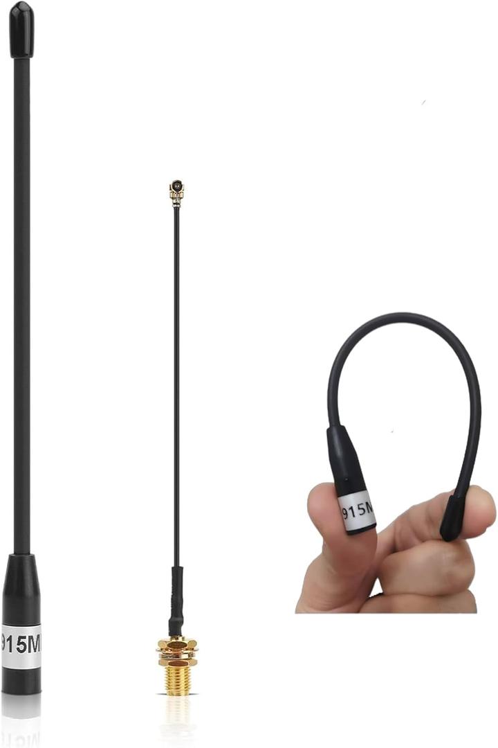 915MHz Antenna 10dBi Gain Long Range Soft Whip Antenna for Meshtastic and LoRa,17cm Omni SMA Male 1 Pack,Black