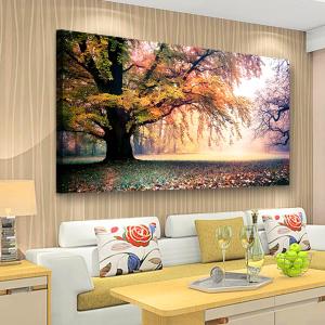 Tree of Life Wall Art Canvas Prints Natural Scenery Picture Home Decor Colorful Forest Paintings for Living Room Bathroom Bedroom Kitchen Decorations 20x40 Wooden Frames Landscape Artwork