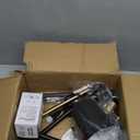 LALISU Floor Lamp, Industrial Floor Lamps for Living Rooms Rustic Farmhouse Reading Standing Floor Lamp Adjustable Metal Heads Indoor Task Lighting for Living Room Bedroom Office Home Décor (Black)