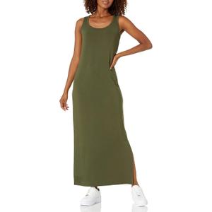 Amazon Essentials Women's Supersoft Terry Racerback Maxi Dress (Previously Daily Ritual) (Medium, Olive)