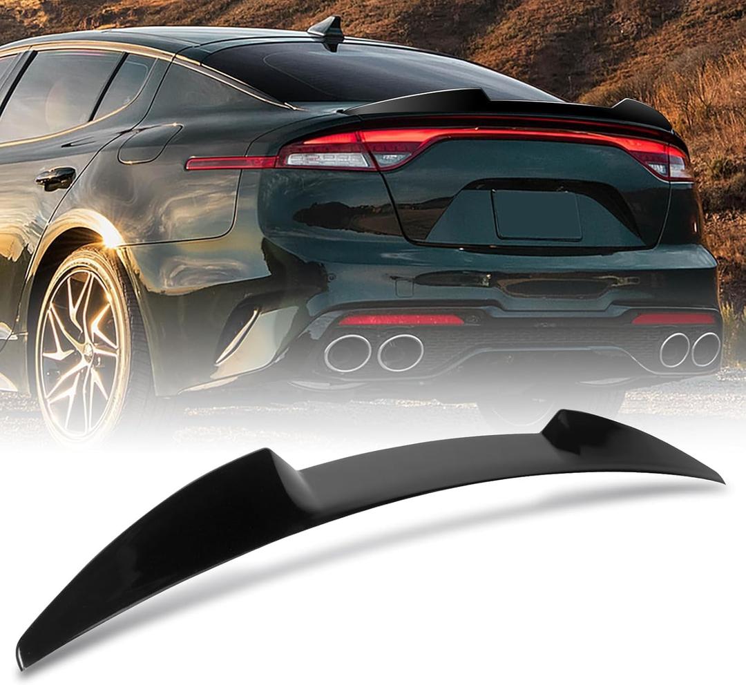 Rear Spoiler Wing Fit for Kia Stinger 2018-2023 Gloss Black Spoiler