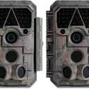 2 Pack (Non-Cellular, Non-WiFi) Trail Camera P70, 64MP 1296p, No-Glow IR Night Vision, Motion Activated, Waterproof, Game Camera