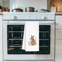 Bunny Vintage Nursery Decor, Bunnies Kitchen Dish Towels for Home Bathrooom Decor, Cottagecore Easter Rabbits Hand Towels for Home Decor, Gifts for Rabbit Lovers, 16x24 Inch