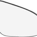 X AUTOHAUX Car Rearview Right Side Non-Heated Mirror Glass with Backing Plate 879080D590 for Toyota Yaris 2012-2017