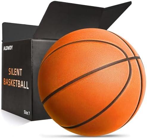 Amazon.com : ALDWDY Silent Basketball Size 7 (29.5")  Grooved Airless Indoor Basketball for Quiet Dribbling and Indoor Training, Pro PU Foam Ball  Real Feel Higher Bounce Quieter : Sports & Outdoors