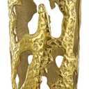 Deco 79 Aluminum Metal Decorative Vase Drip Centerpiece Vase with Melting Designed Body, Vase for Home Decoration 10" x 9" x 31", Gold