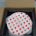 Hushee 6 Pcs Dessert Plate 6 Inch Round Heart Ceramic Plates Valentine Salad Dishes for Party Wedding Party Kitchen Food(Valentine's Day Heart)