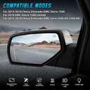 Side View Mirror Compatible with Chevy Silverado/GMC Sierra 1500 2014-2018, 10 Pins Driver Side Mirrors for 2015-2019 Silverado/Sierra 2500HD 3500HD with Puddle & Signal Light, Heated Power Glass, Left Driver Side