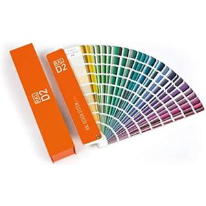 RAL D2 Color Chart, 1,825 Colors, Semi-Matte, 5 Languages