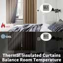 BGment 100% Room Darkening Thermal Insulated Blackout Curtains 54 Inches Long with Liner, Rod Pocket and Back Tab Double Layer Noise Reduce Curtains for Bedroom (52 x 54 Inch, 2 Panels, Taupe)