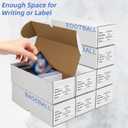 EXYGLO Trading Card Storage Box 25 Pack 520 Count 20pt, 10.6x4.1x3.2 Inch White Cardboard Card Boxes for TCG/MTG/Sport Cards, Fit 3x4 Toploader Shipping or Storing, 13000 Max Capacity in Total