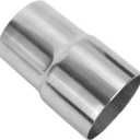 Exhaust Adapter Connector 2.25"ID to 2.5"IDExhaust Adapter Total Length 4 "Stainless Steel Polished.