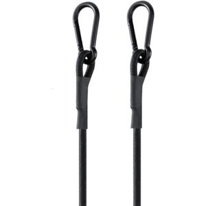 120'' Real Heavy Duty Carabiner Bungee Cords Outdoor with 190 Lbs Max Break Strength, Black Bungee Straps with Upgraded Carabiner Hooks for Luggage Rack, Cargo, Hand Carts, Bike, Camping, etc (2 Pcs)