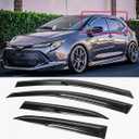 FITS 2019-2025 Toyota Corolla Hatchback JDM Mugen Style Window Visor RAIN Guard Vent Deflector