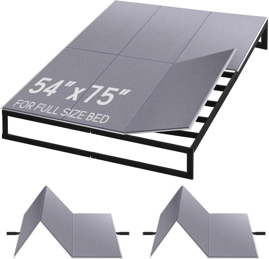 BlissBoard Bunkie Board Full Size 54"x75", 10mm Under Mattress Support, Breathable, Noise Minimizing, Moisture Resistant Bunky Board for Sagging Mattress for Platform Bed Frames and Box Springs