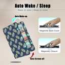 ForeverSong Magnetic Case for Kindle Paperwhite (6.8"/7") - Auto Wake/Sleep Cover with Dual Hand Strap, Card Pocket and Stand Feature, Compatible with Kindle colorsoft 2024.Palm Leaf