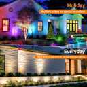 RGBW Low Voltage Landscape Lights, 16 Color Changing Outdoor Landscape Lighting with Remote Control IP67 Waterproof 12V 24V Landscape Spotlights for Garden Pathway Yard Christmas (2 Pack)