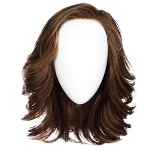 Raquel Welch Flip The Script Mid-Length Layered Wig With Lace Front and Memory Cap lll, Average Cap Size, RL8/29SS Hazelnut