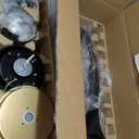 52 Inch Quiet DC Motor 6 Speed High CFM Ceiling Fan with Lights Remote Control, 3 Blade Black Gold Indoor Bedroom Modern Ceiling Fan