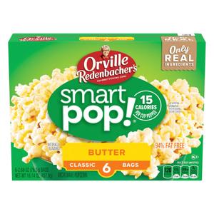 Orville Redenbacher's Smart Pop Butter Microwave Popcorn, 2.9 Ounce (Pack of 6) (EXP 08/07/26)