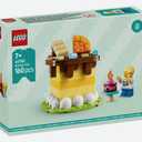 LEGO Birthday Cake Building Set 40780, 160 Pieces, Ages 7+, Yellow Layered Cake with Minifigure