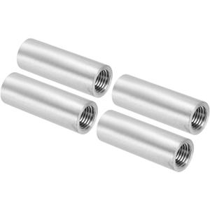 PATIKIL 304 Stainless Steel Pipe Fitting 1/4" NPT x 1/4" NPT Female Thread, 4 Pcs 2inch/50mm Length Nipple Cast Pipe Coupling Fitting Connector