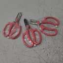 3 Pcs Garden Scissors Floral Shears,Professional Floral Scissors with Comfortable Grip Handle,Premium Garden Pruning Shears for Plants Trimming and Fruit Picking Trimming,Pink