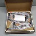 Yuede Small Round Side Table, 3-Tier End Table with Storage Shelf, Slim Coffee Table for Small Spaces, Industrial Sofa Table Used for Narrow Gaps in Living Room & Bedroom, Rustic Brown