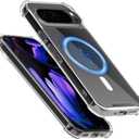 Seltureone for Google Pixel 9 Pro XL Case,[Compatible with MagSafe],Fingerprint Resistant, Scratch Resistant, Shock Resistant Protective Phone Case - Clear