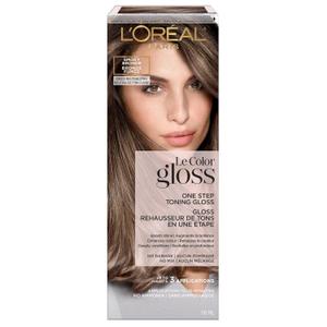 L'Oreal Paris Le Color Gloss One Step In-Shower Toning Hair Gloss, Neutralizes Brass, Conditions & Boosts Shine, Smoky Bronde, 4 Ounce (4 Fl Oz (Pack of 1))
