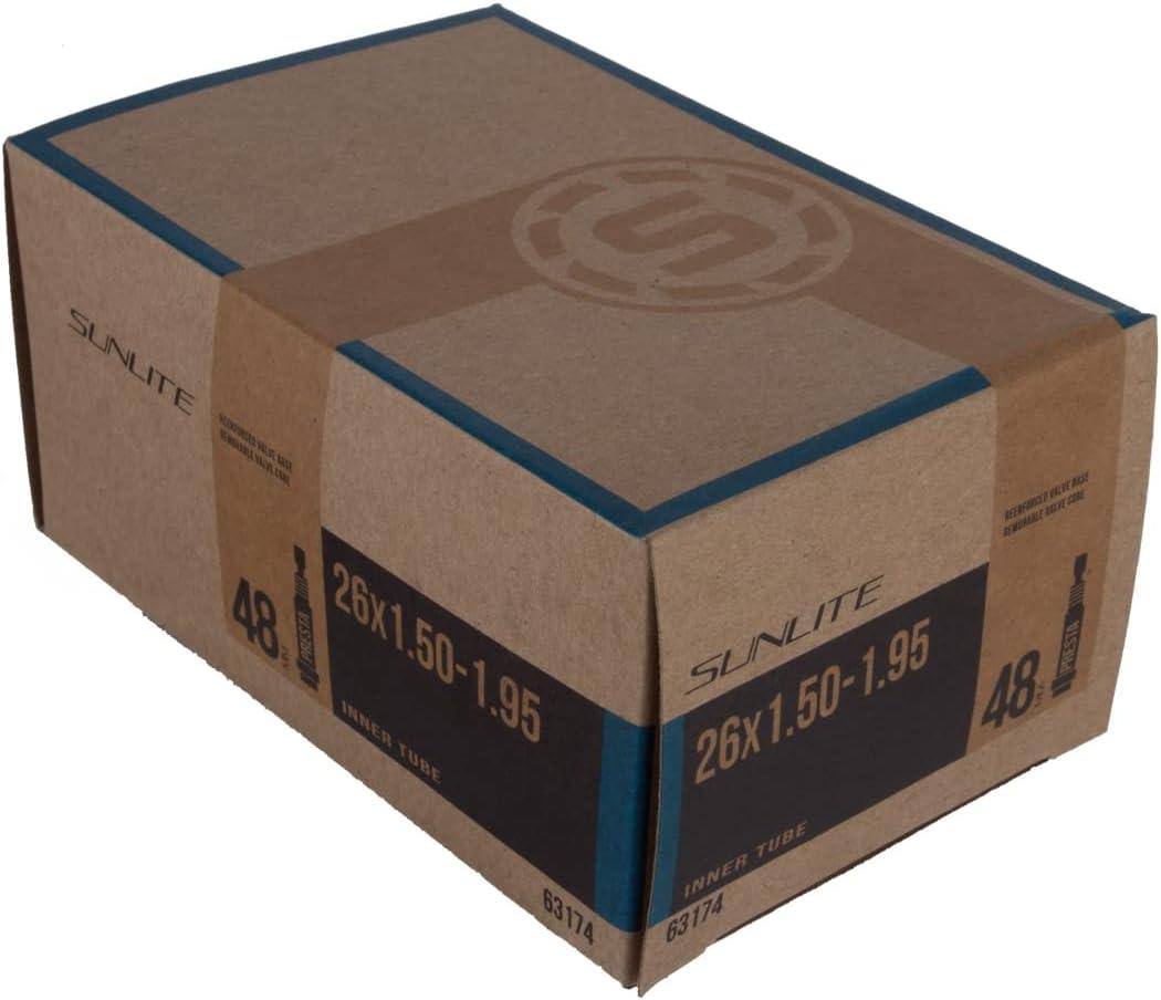 Sunlite Standard Presta Valve Bicycle Tubes (26 x 1.50 - 1.95" / 48mm)