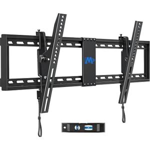 Mounting Dream TV Wall Mount for 42-86" TVs, Tilting TVs Mount with Level Adjustment Fits 16", 18", 24" Studs Easy for Centering, Wall Mount TV Bracket Max VESA 800x400mm, 120 LBS Loading, MD2263-XLK (Black)