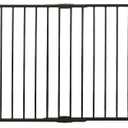 Regalo Safety 24"-40.5" Extra Wide Baby Gate for Stairs & Hallways, Hardware Mounted 2-in-1 Stair Gate for Babies, Toddlers, & Pets, Black