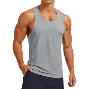 MAGCOMSEN Mens UPF 80+ Tank Tops Y Back Quick Dry Gym Workout Running Athletic Fitness Muscle Sleeveless Summer Shirts (XXL)