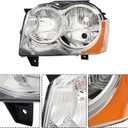 Headlights Replacement for G-rand Chero-kee 2008 2009 2010 Headlamp Assembly Driver and Passenger Side 55157483AE 55157482AE